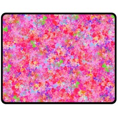 The Big Pink Party Double Sided Fleece Blanket (medium)  by designworld65