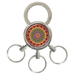 Powerful Mandala 3-ring Key Chains by designworld65