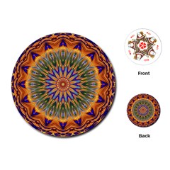 Powerful Mandala Playing Cards (round) 