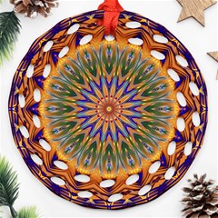 Powerful Mandala Round Filigree Ornament (two Sides)