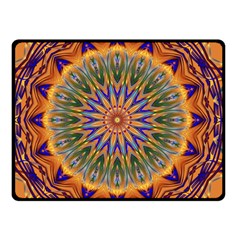 Powerful Mandala Double Sided Fleece Blanket (small)  by designworld65