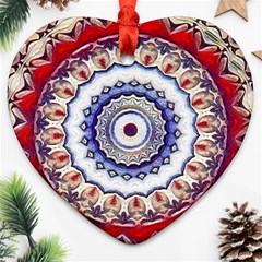 Romantic Dreams Mandala Ornament (heart)