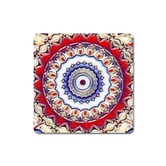 Romantic Dreams Mandala Square Magnet by designworld65