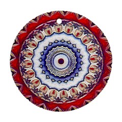 Romantic Dreams Mandala Round Ornament (two Sides)