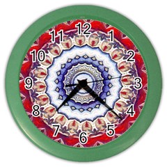 Romantic Dreams Mandala Color Wall Clocks by designworld65