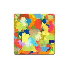 Summer Feeling Splash Square Magnet by designworld65