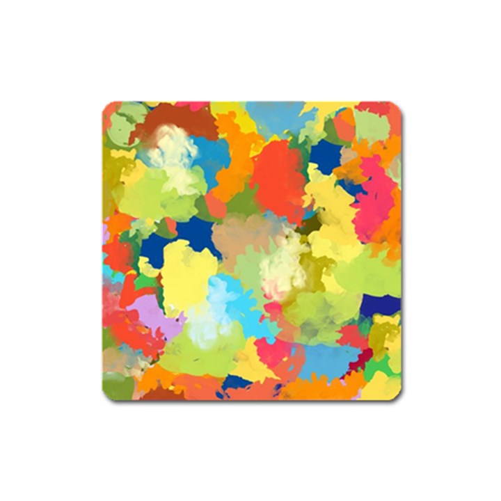 Summer Feeling Splash Square Magnet