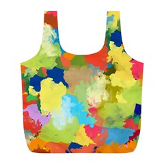 Summer Feeling Splash Full Print Recycle Bags (l) 