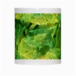 Green Springtime Leafs White Mugs Center