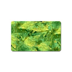 Green Springtime Leafs Magnet (name Card) by designworld65