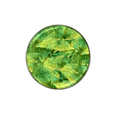 Green Springtime Leafs Hat Clip Ball Marker (4 Pack) by designworld65