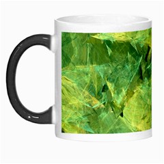 Green Springtime Leafs Morph Mugs by designworld65