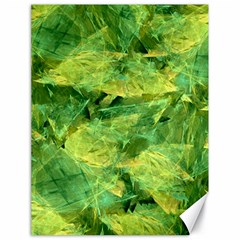 Green Springtime Leafs Canvas 18  X 24  