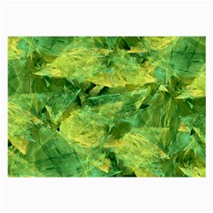 Green Springtime Leafs Large Glasses Cloth