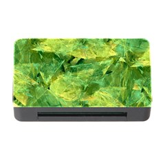 Green Springtime Leafs Memory Card Reader With Cf