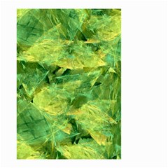 Green Springtime Leafs Small Garden Flag (two Sides)