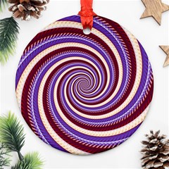 Woven Spiral Ornament (round) by designworld65