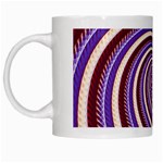 Woven Spiral White Mugs Left