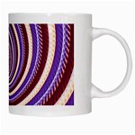 Woven Spiral White Mugs Right