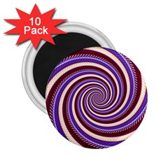 Woven Spiral 2 25  Magnets (10 Pack)  by designworld65