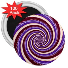 Woven Spiral 3  Magnets (100 Pack) by designworld65