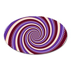 Woven Spiral Oval Magnet by designworld65