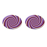 Woven Spiral Cufflinks (Oval) Front(Pair)