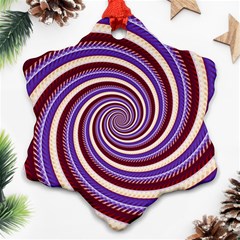 Woven Spiral Snowflake Ornament (two Sides)