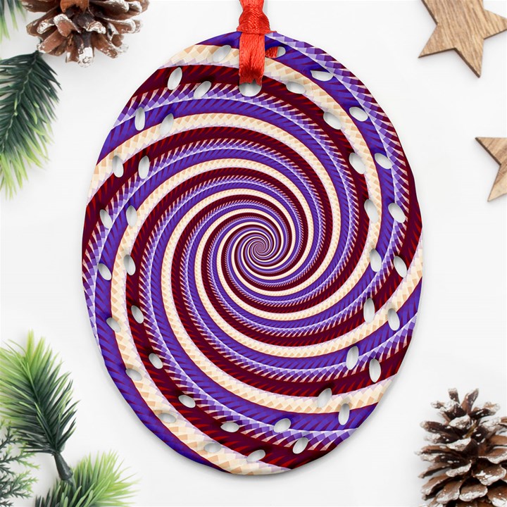 Woven Spiral Ornament (Oval Filigree)