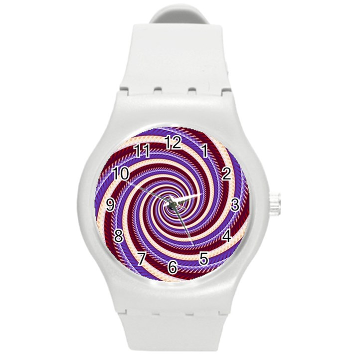 Woven Spiral Round Plastic Sport Watch (M)