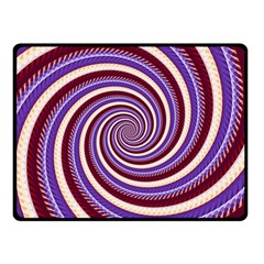 Woven Spiral Double Sided Fleece Blanket (small) 