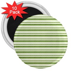 Spring Stripes 3  Magnets (10 Pack)  by designworld65