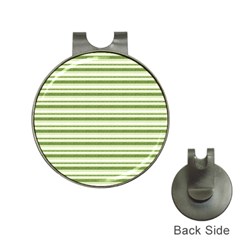 Spring Stripes Hat Clips With Golf Markers by designworld65