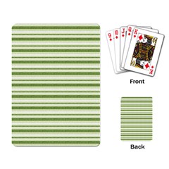 Spring Stripes Playing Card