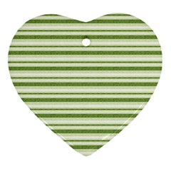 Spring Stripes Heart Ornament (two Sides)