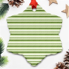 Spring Stripes Ornament (snowflake) by designworld65