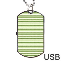 Spring Stripes Dog Tag Usb Flash (two Sides)