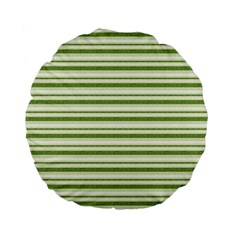 Spring Stripes Standard 15  Premium Flano Round Cushions