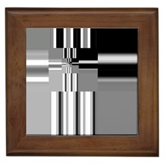 Black And White Endless Window Framed Tiles by designworld65