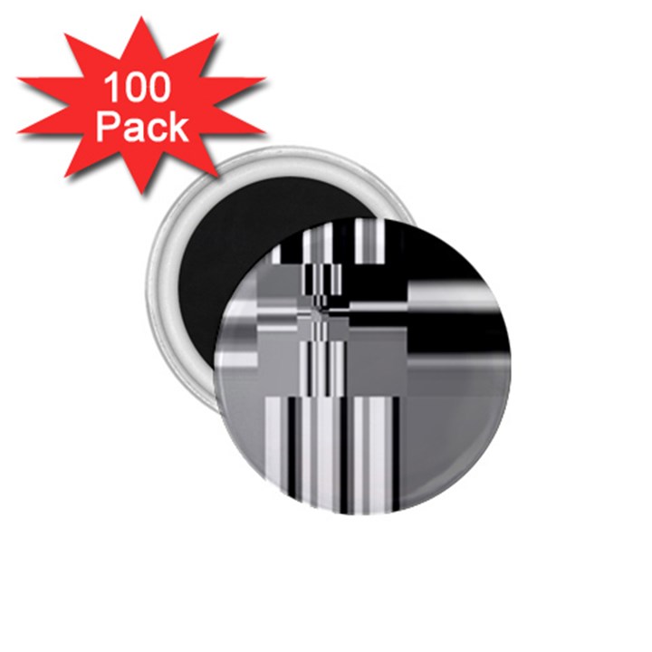 Black And White Endless Window 1.75  Magnets (100 pack) 