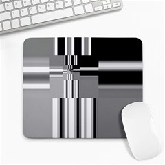 Black And White Endless Window Large Mousepads by designworld65