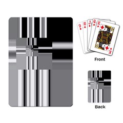 Black And White Endless Window Playing Card