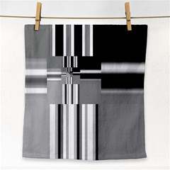 Black And White Endless Window Face Towel by designworld65