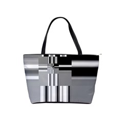 Black And White Endless Window Shoulder Handbags by designworld65