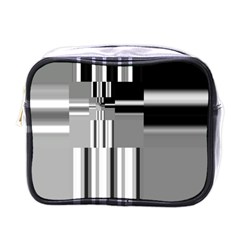 Black And White Endless Window Mini Toiletries Bags by designworld65