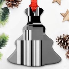 Black And White Endless Window Ornament (christmas Tree) 