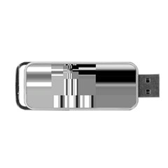 Black And White Endless Window Portable Usb Flash (two Sides) by designworld65