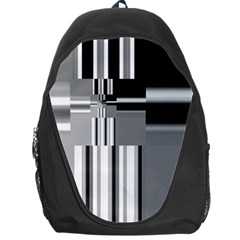 Black And White Endless Window Backpack Bag by designworld65