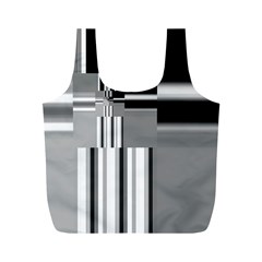 Black And White Endless Window Full Print Recycle Bags (m)  by designworld65