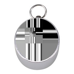 Black And White Endless Window Mini Silver Compasses by designworld65